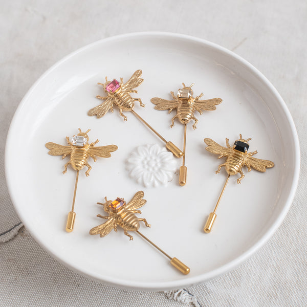 Nikki Witt - Bee Pin with Jewels - The Lost + Found Department